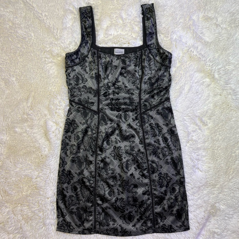 Free People Floral Gingham Lace Sleeveless Dress - Picture 3 of 11